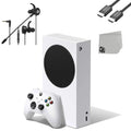 white Console With S + AXTION Microsoft T5 Microphone BOLT Earbuds Bundle Xbox Used 512GB Series Gaming
