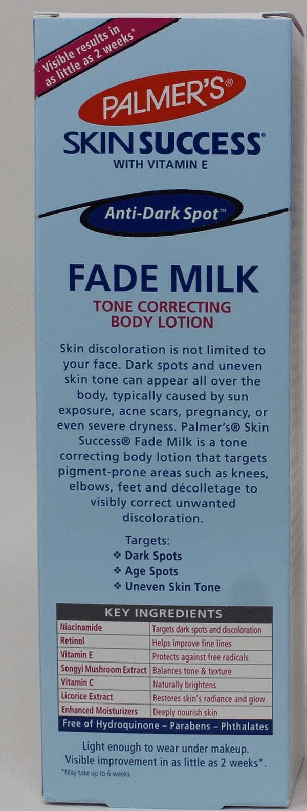 8.50 Palmer's Fade Skin Success Lotion oz Eventone of 6) (Pack Milk
