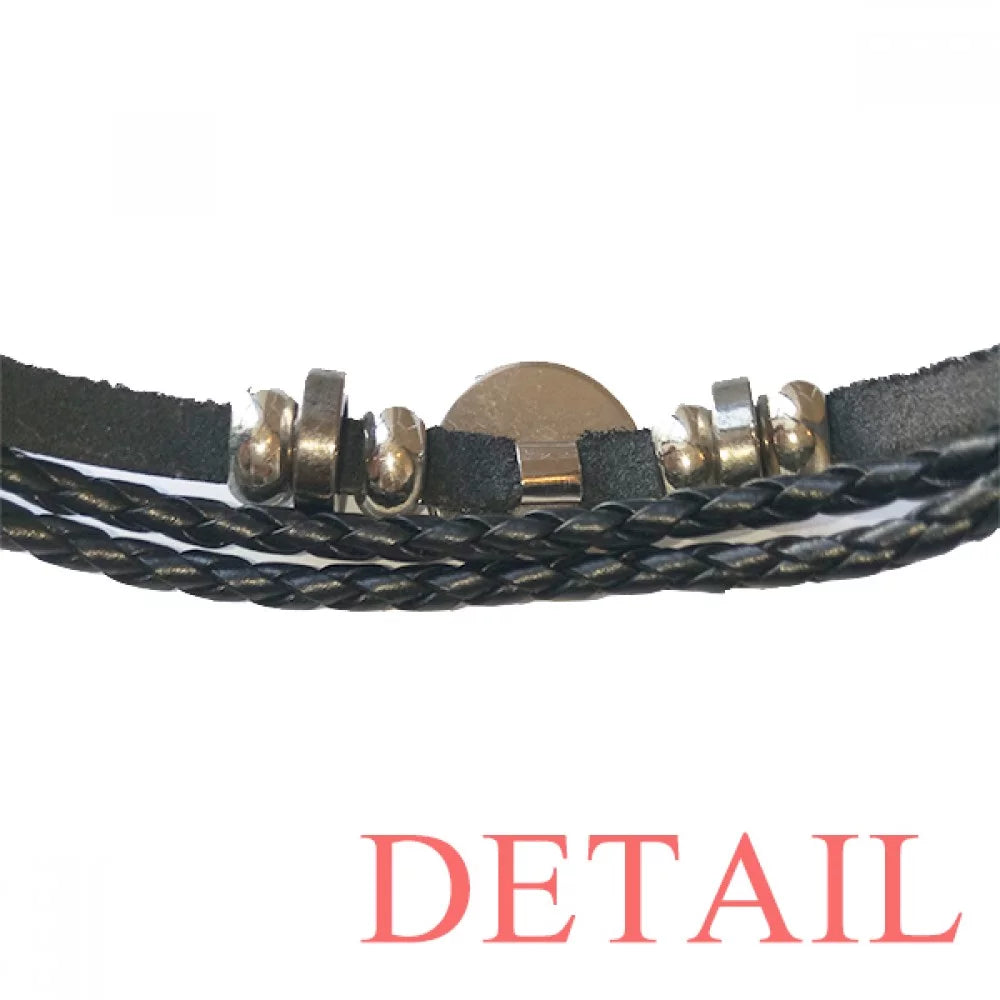 Healing Bracelet Rope Barricades Wristband Leather Famous Woven Qoutes People Himself Braided Aganist