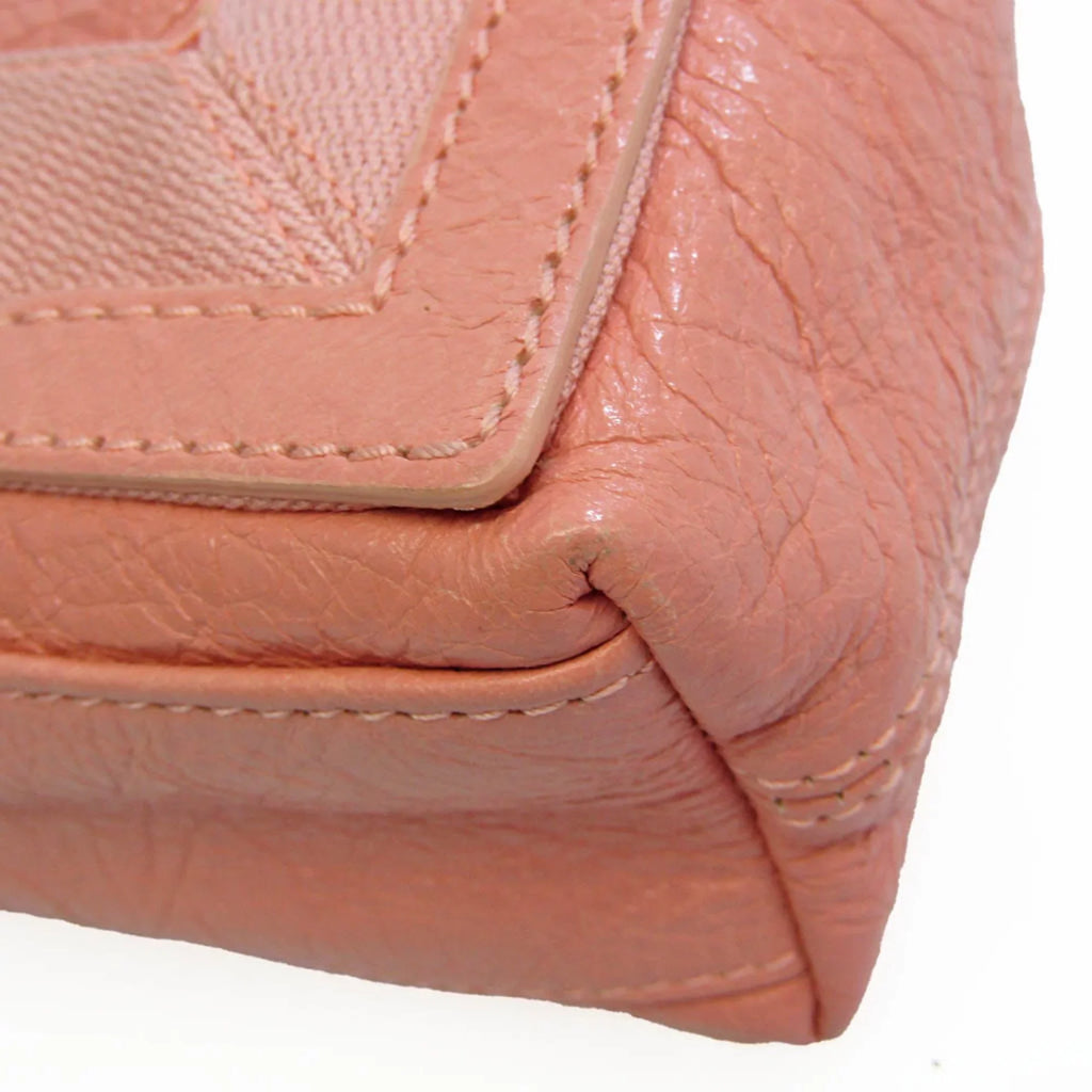 390346 Cabas Canvas,Leather (Good) Pink XS Light Handbag,Shoulder Pre-Owned Bag Women's Balenciaga Navy