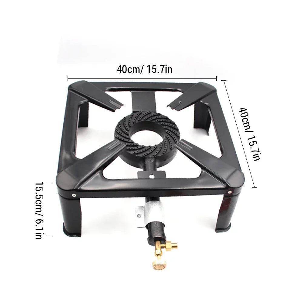 Propane , for Walmeck Stove, Gas Iron Single Furnace Outdoor Cooker BBQ Camping Cast