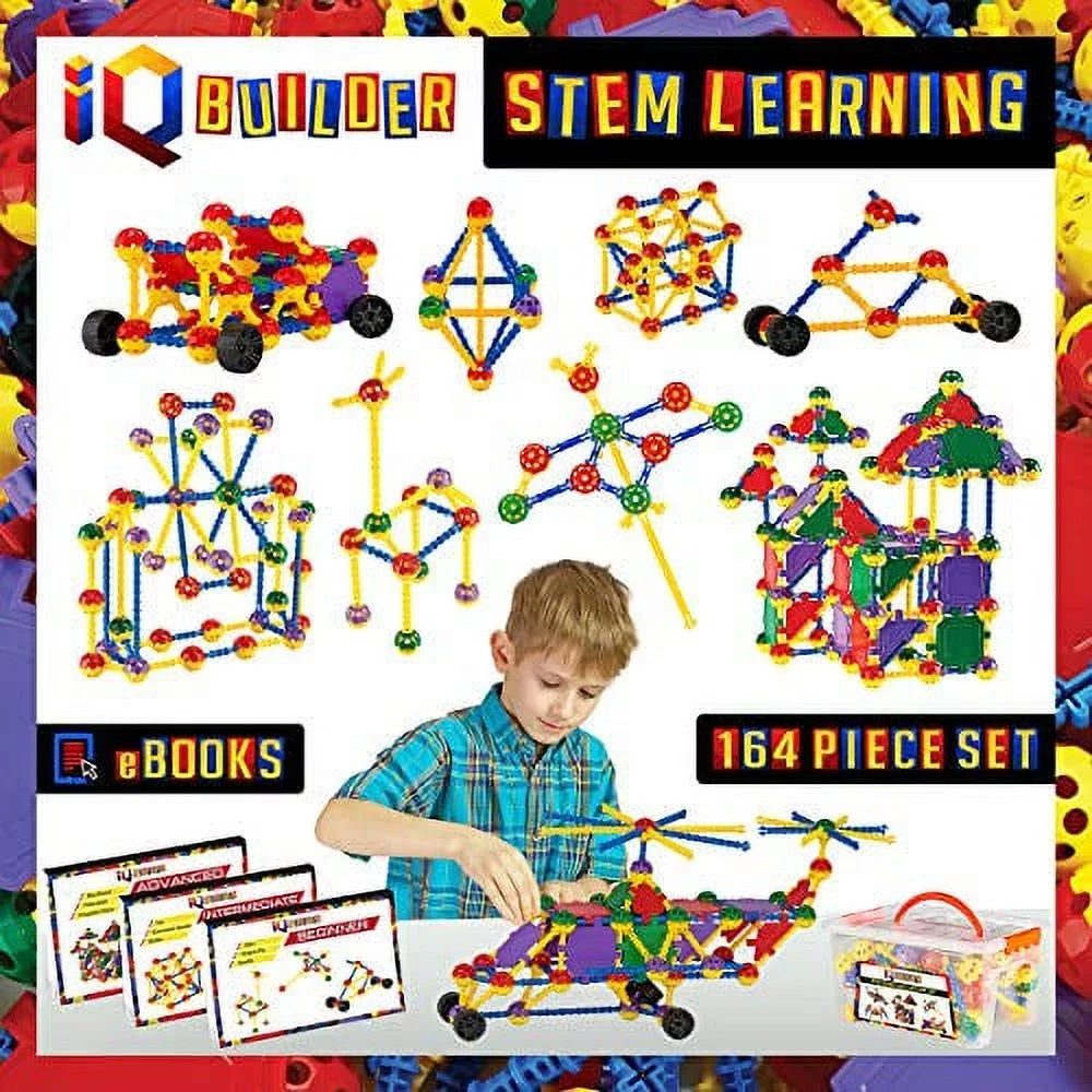 for Toys, 5, Fun Kids IQ and Construction Old, 10 Engineering, BUILDER 6, Learning Girls Year Gift Ages STEM Blocks 7, Creative for Educational 9 - Best 8, and Set Toy Boys Toy Building
