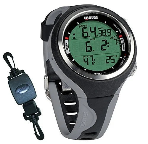 Mares w/ Dive ? Clip Scuba Black/Grey Computer Retractor Smart