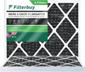 Activated with Pleated 8 (3-Pack) Filterbuy Filters HVAC 24x30x1 Air Carbon MERV Furnace Odor Eliminator AC