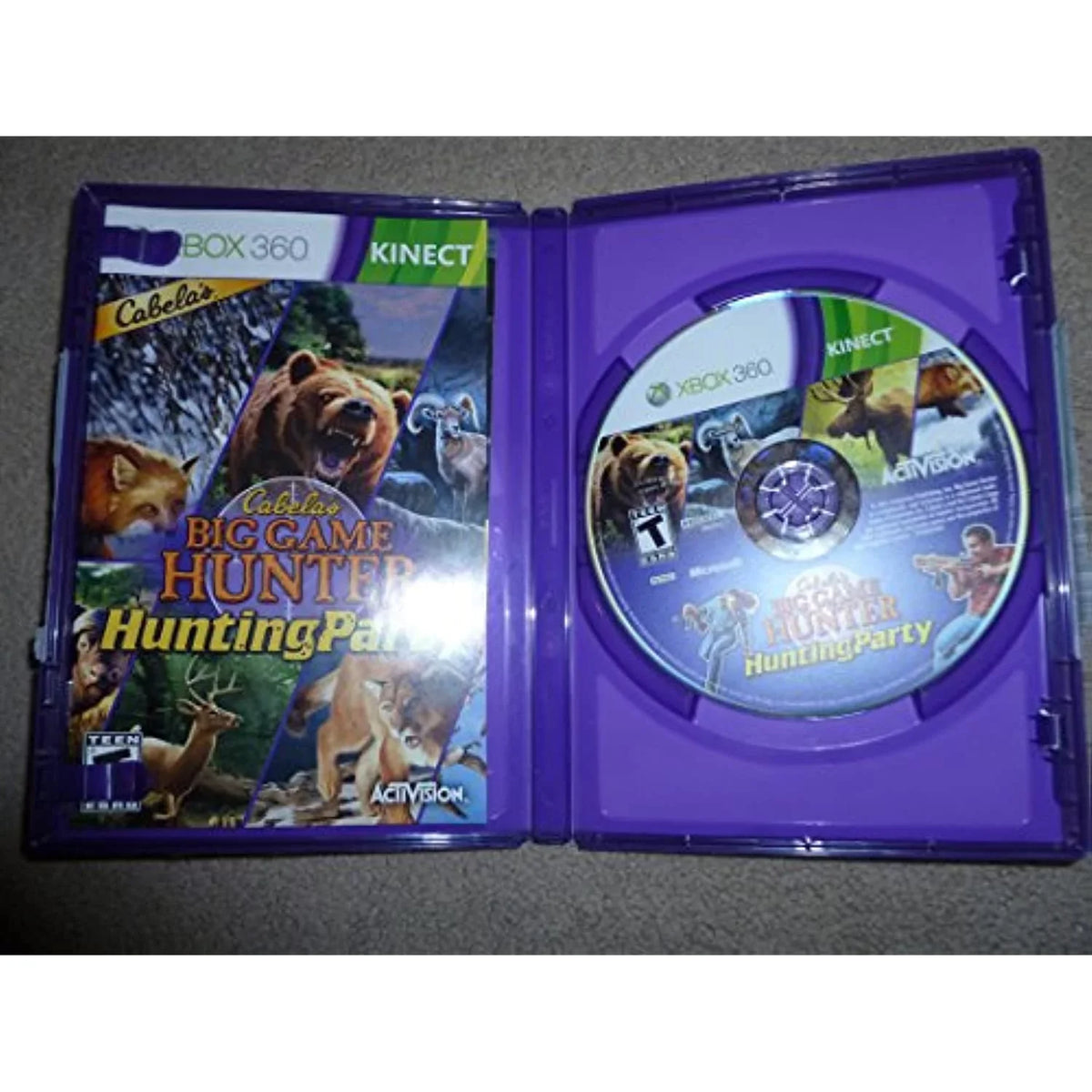 Hunter: Only Game Video Hunting Game Kinect Game 360 Cabelas Big Party Xbox