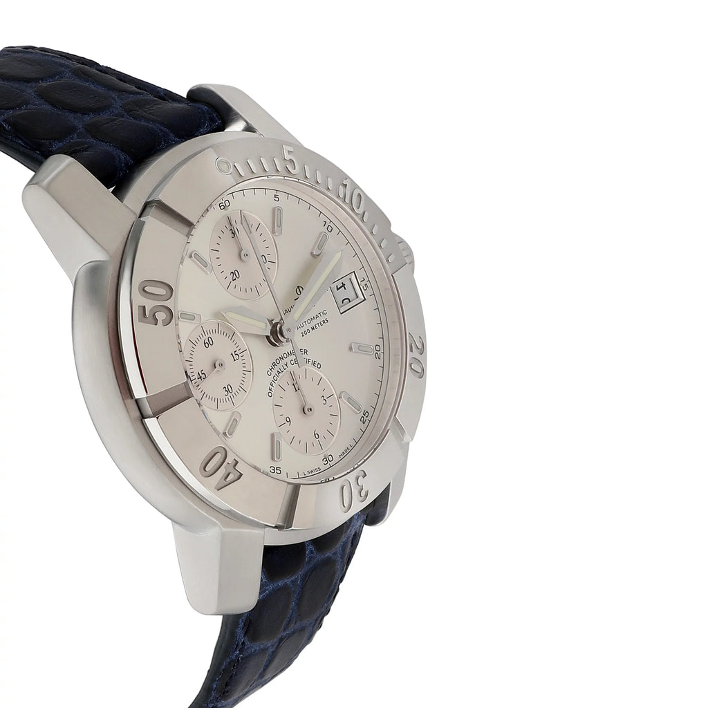 Mercier Pre-Owned 65366 Chrono & Stainless Baume Steel Capeland in Watch Men's
