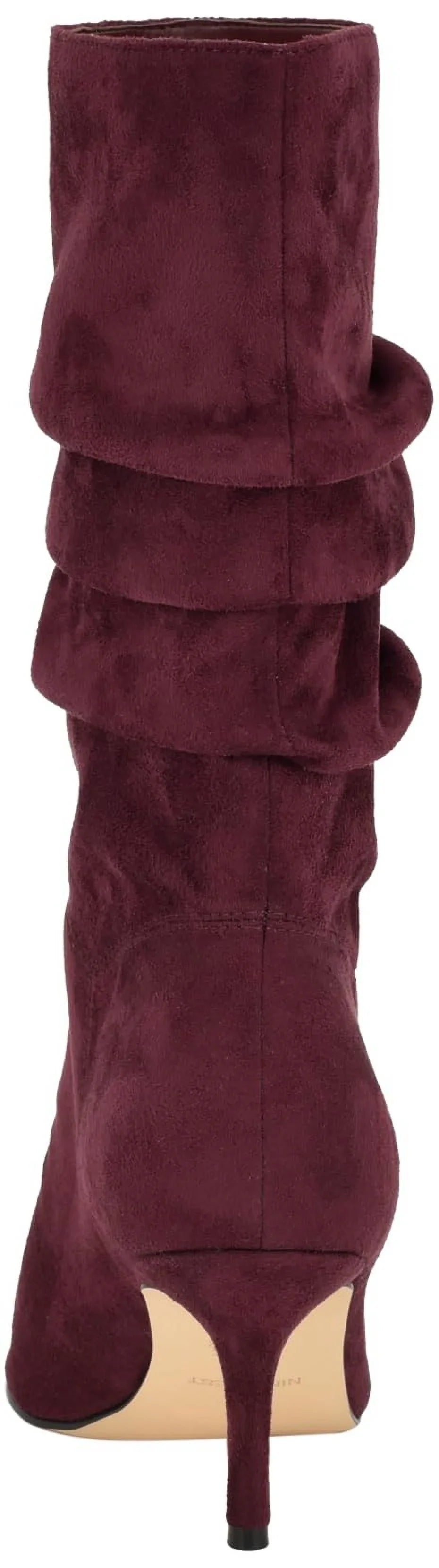 Calf Mid Stiletto West Wine 600 9, Mycki Women's Boot Heeled Nine