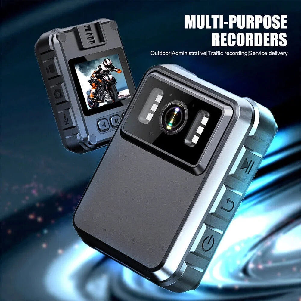 JLLOM Body Vision Night and with Police IR Camera Mini 1080P - DVR Video Audio Camcorder
