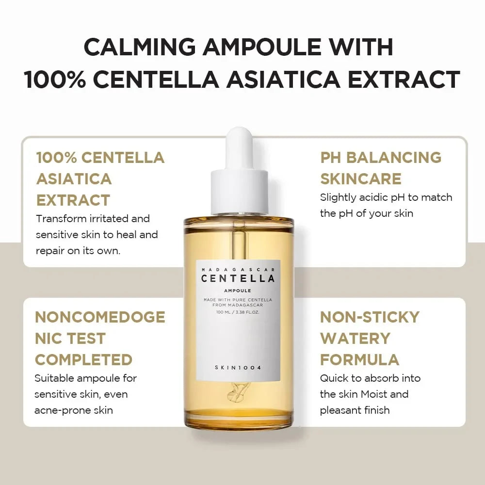 3.38 Serum Facial Asiatica fl.oz(100ml) Centella Ampoule SKIN1004 Madagascar