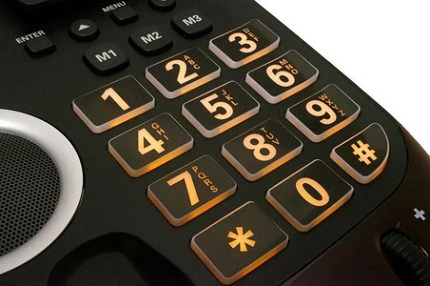 Loud Extra Clarity Black Speakerphone, Big CID AltoPlus Button
