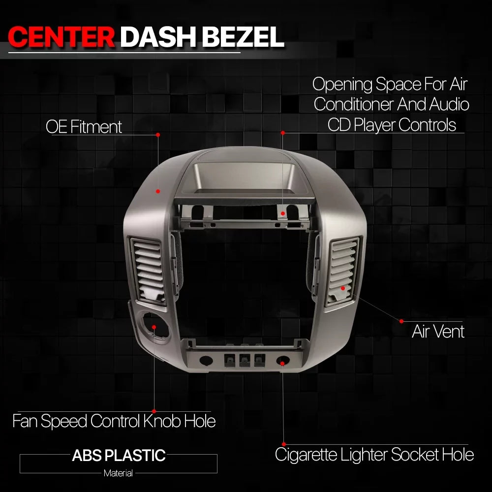 Nissan Bezel Titan/Armada Center Radio 04-06 w/o Dash Consoles AC for Speaker