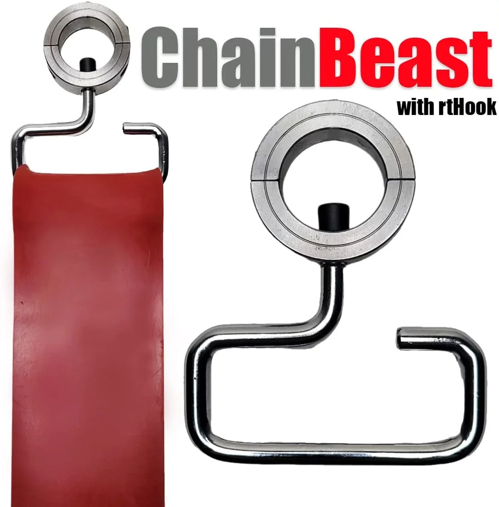 EASY ChainBeast, Chains and Resistance to ALLN-1 Bands F2 for Innovative Barbell Resistance Weight Attach