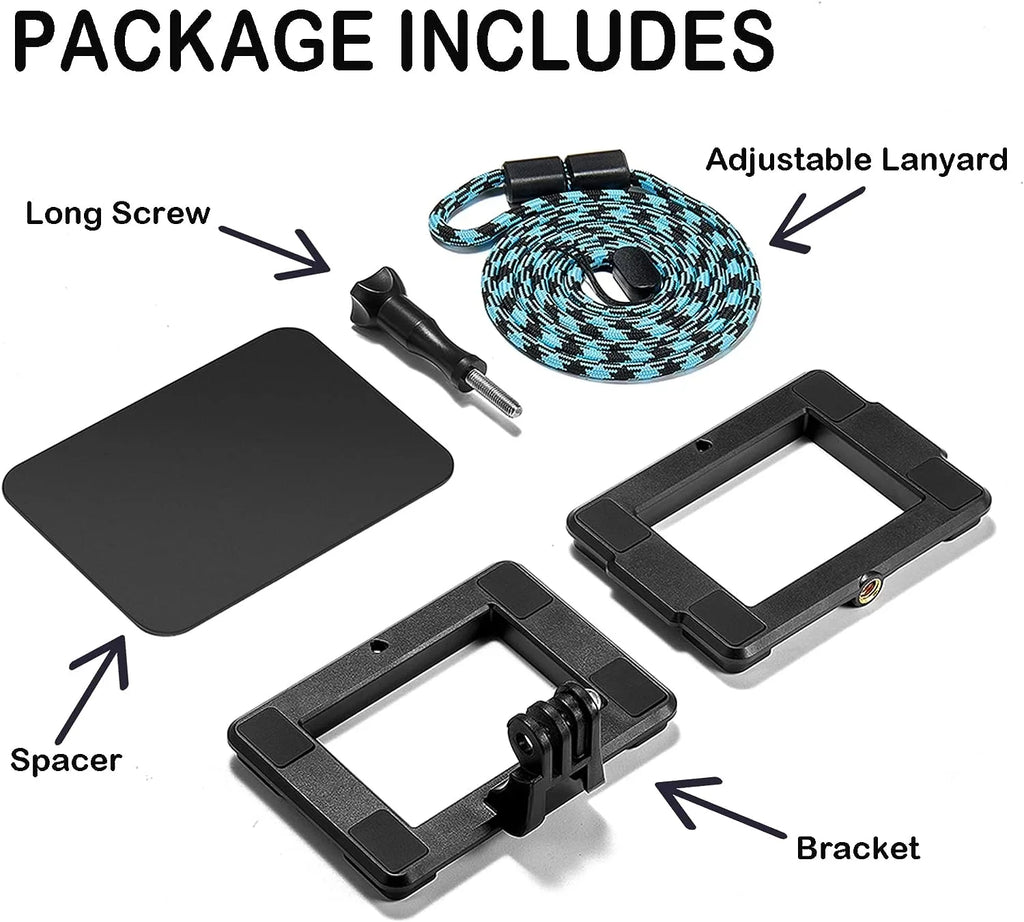 White GoPro Mount 9 5 Clip Magnetic , 4 Super Compatible Bracket 6 Suction for 8 Magnetic 7 10 11 Hero with Black Gopro