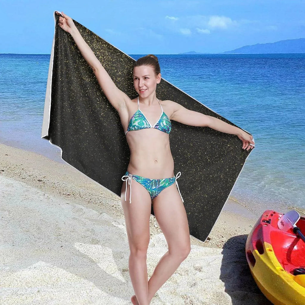 Texture for - Holiday（72） - Swimming Glitter Compact Super Towels Oversized Dry Quick Absorbent Lightweight Camping Towel Travel Beach Towel Bestwell
