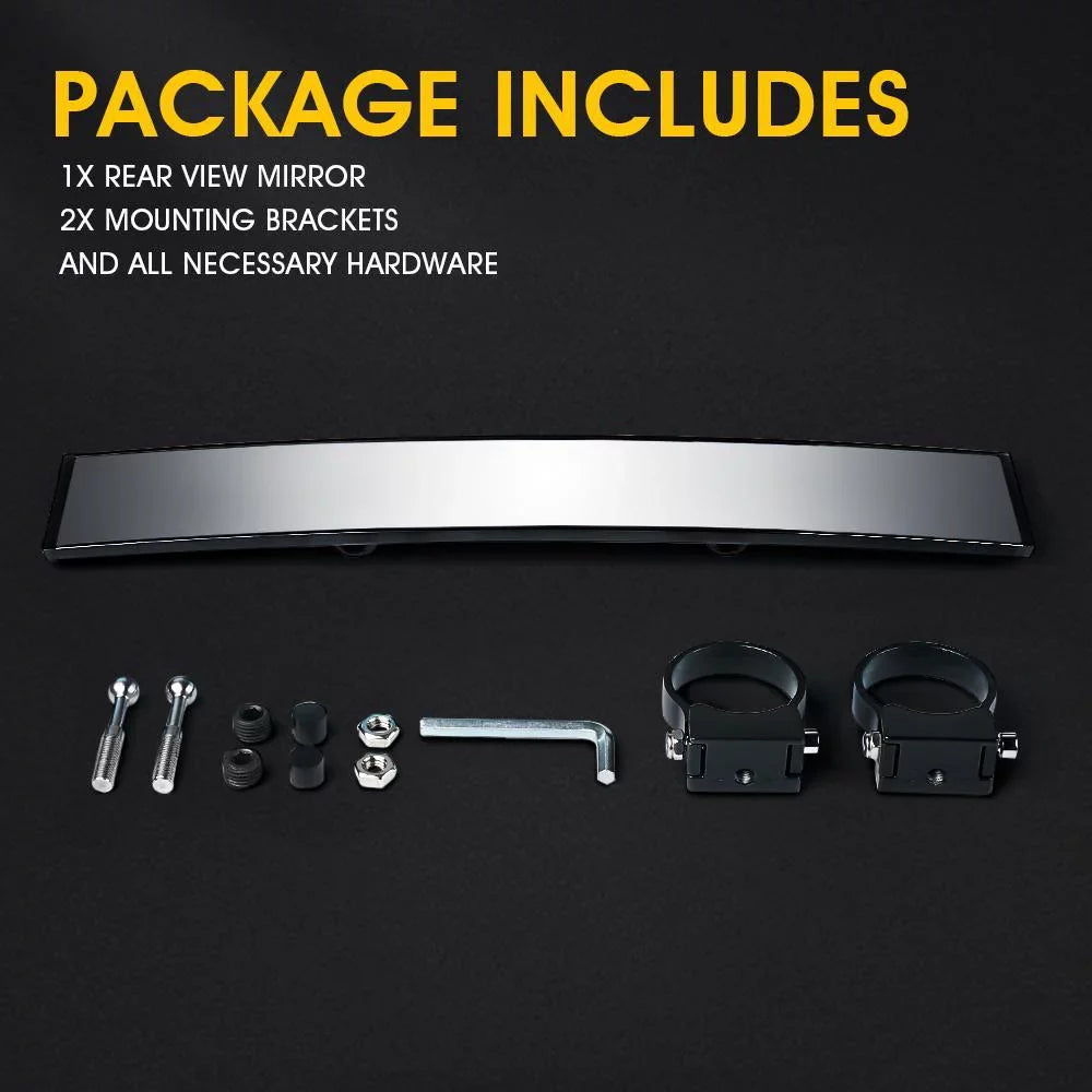 Wide-angle Adjustable for Mirror 900 17.5" XP RZR 1000 UTV 800 Center View Xprite Rear mirror Polaris Aluminum