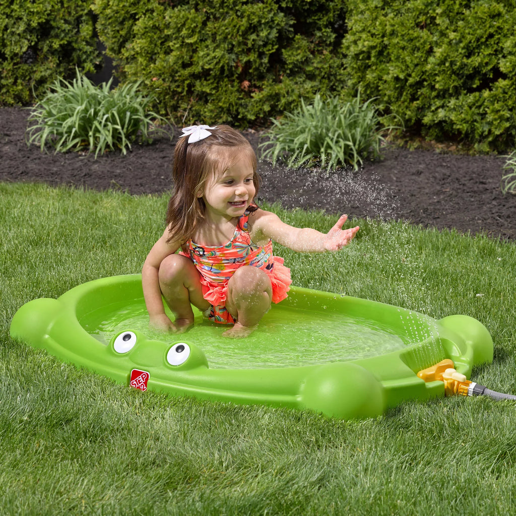 Playset Pad for Splash Plastic Outdoor Green Toddlers Water Step2 Waterbug