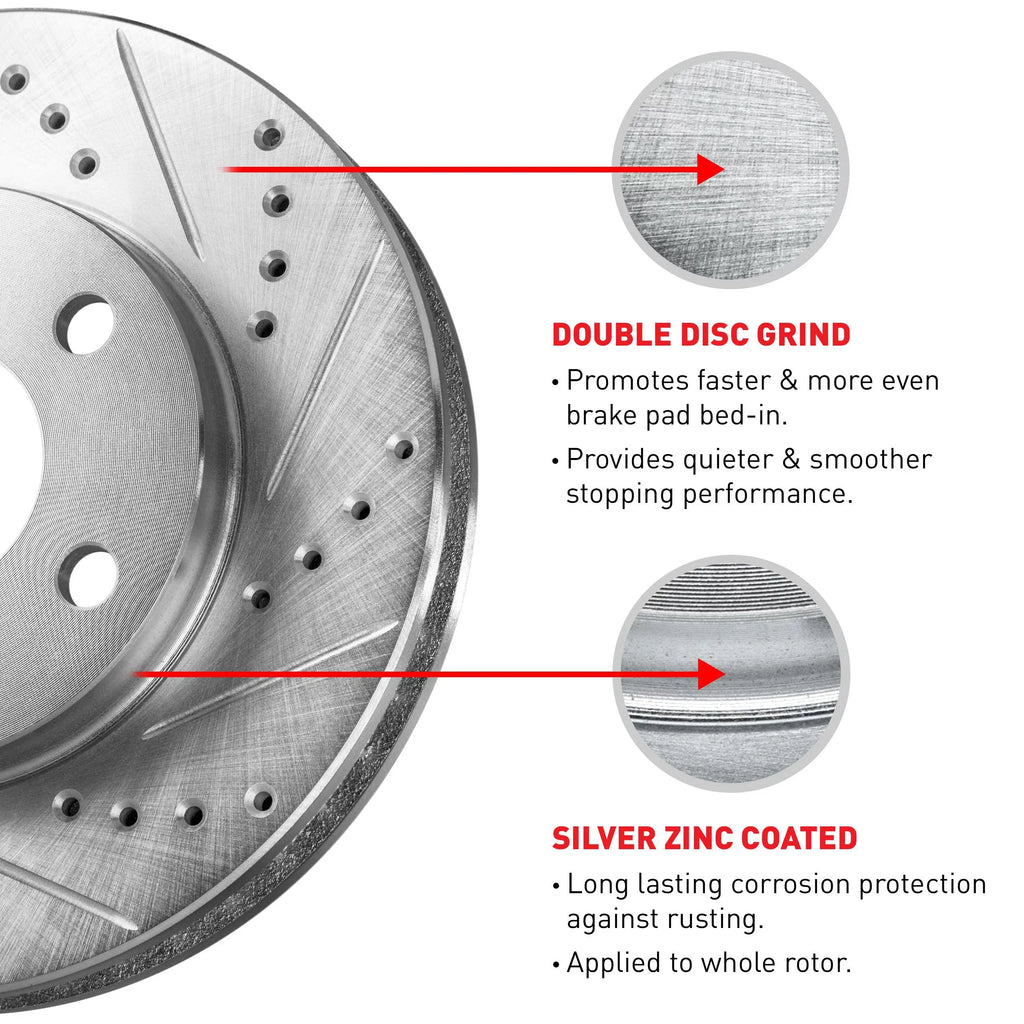 39002 select: 2008-2009 R1 2013-2014 Wgpn2 200, CALIBER D/S Concepts Concepts DODGE CHRYSLER Fits R1 SRT-4 Silver Brake Rotor