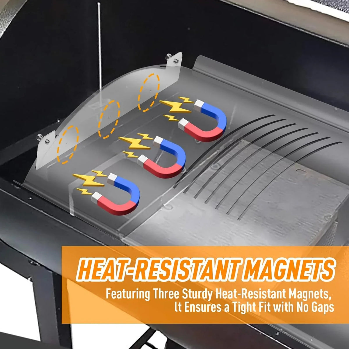 Temperatures-Less Precision Boss Uniform Deflectors Grate for for Enhanced Heat, Steel Heat Stainless Pellet Series, for Magnetic Pit with Modification Fly Dust,Premium Improved Temperatures