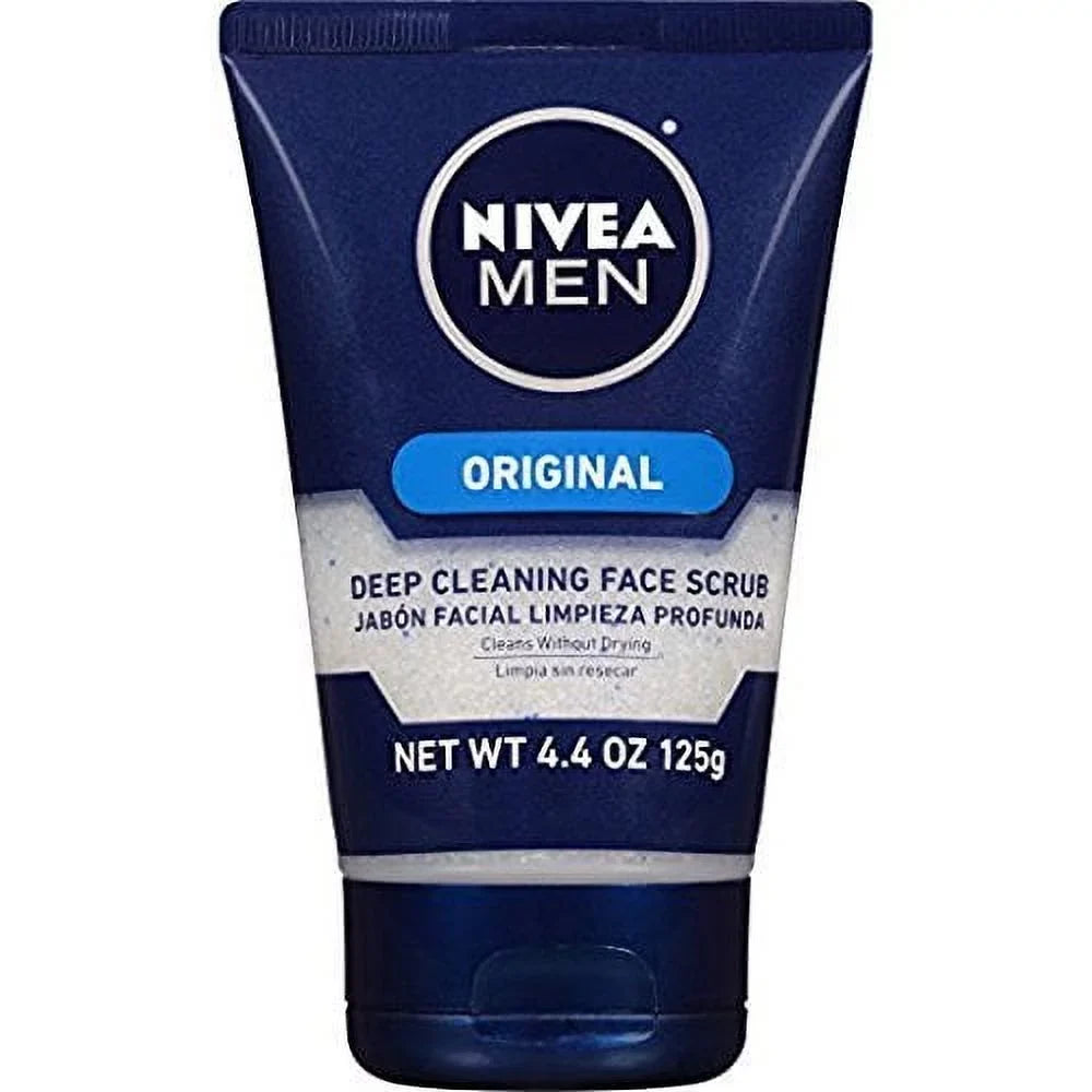 4.4 Deep For Men Nivea Original, 4-Pack Oz, Scrub Face Cleaning
