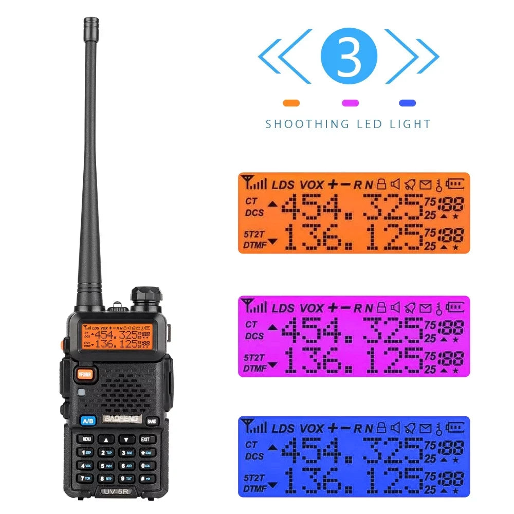 UV-5R Radio Walkie RF Way UBesGoo Dual Ham 5W mAh Radio Band Talkie 1800 Baofeng two FM
