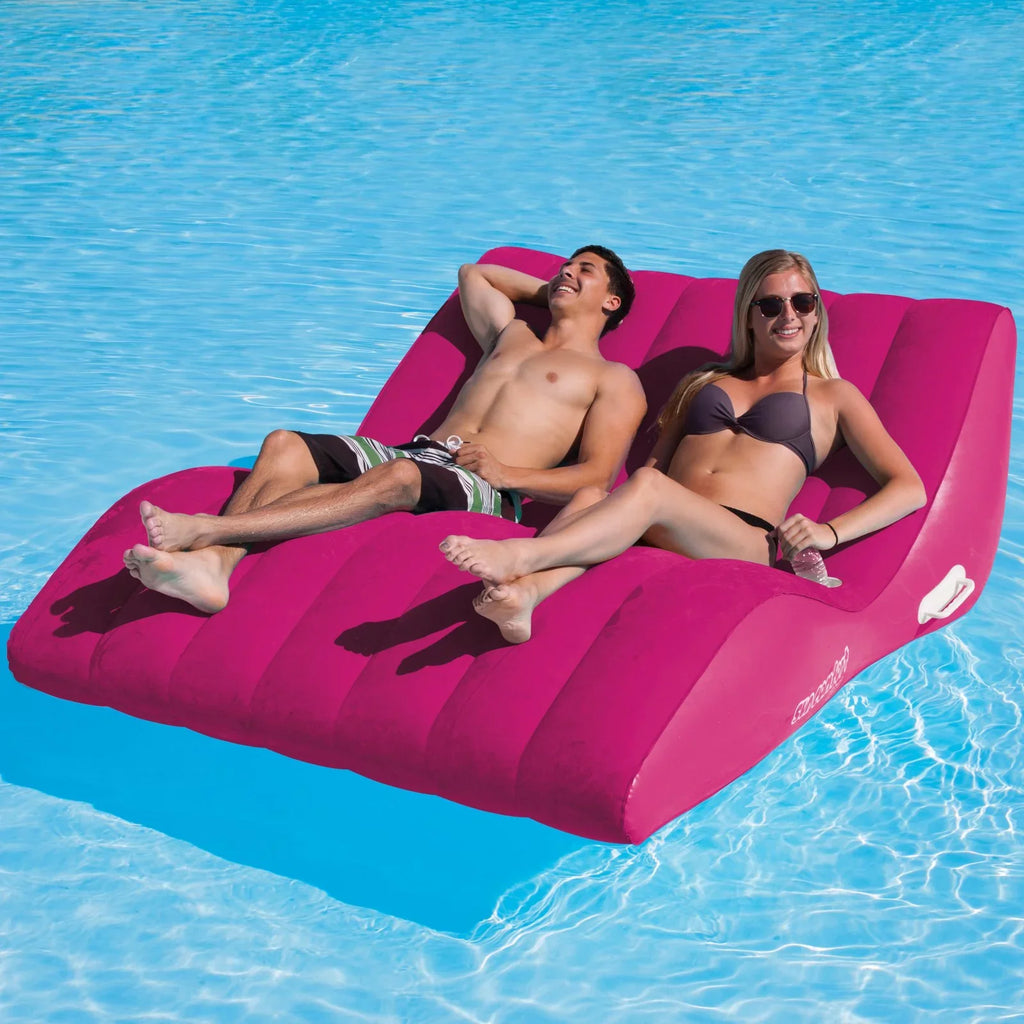 SUN COMFORT Zero COOL Gravity Lounge, Double SUEDE Lime