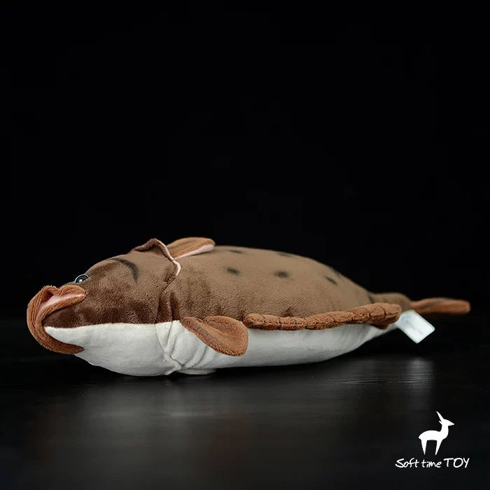 Plush Gift Fish Kids Toy Doll Stuffed Brown Sea Soft Ocean 40cm Animal Flounder