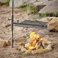 Over Gear Guide Open Height Pit, Bag Campfire Fire Grill or w/Canvas Adjustable Fire Carry Swivel