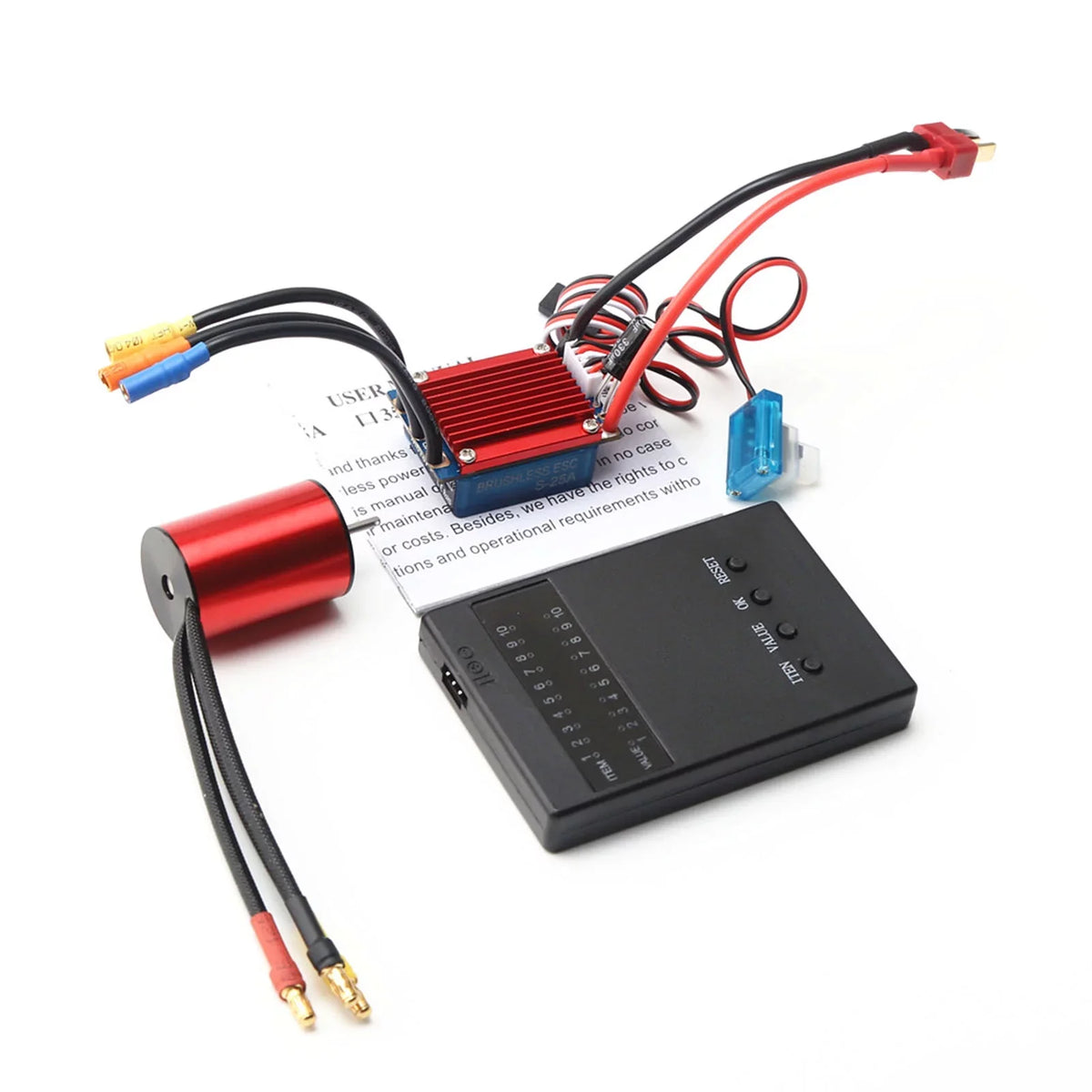 ESC Brushless Motor Brushless Speed 118 Car 116 Controller for Programming RC Servo Sensorless 2.2KG 25A Electric 4P 4800KV S2435 Truck