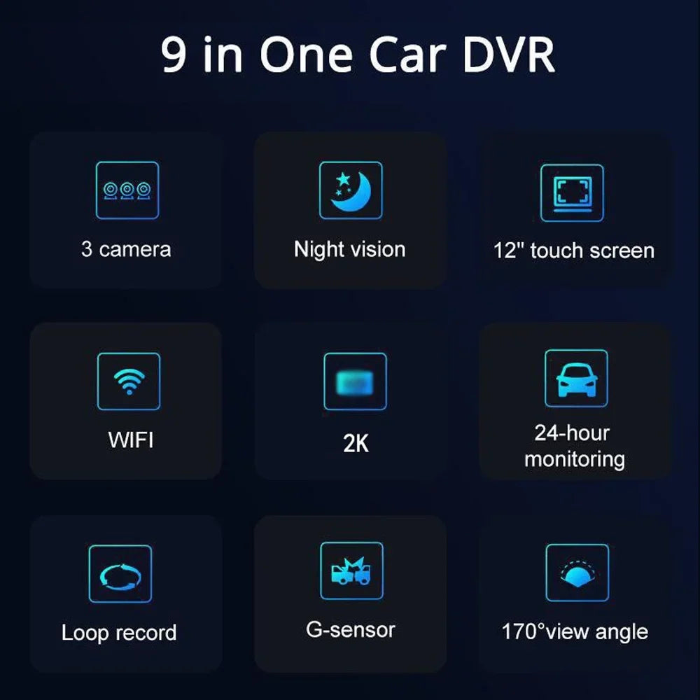 Camera, Mirror Camcorder, Wide Angle Car Rearview Dcenta Recorder, Recorder Auto Dashcam Clear Safety