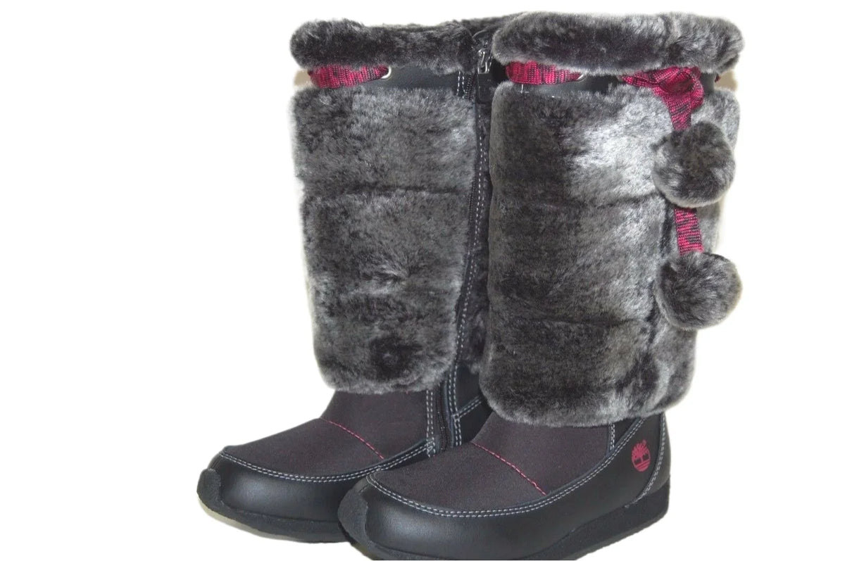 Black 59794 1.5 Youth Fur Medium Tall Preschool Winterberry size Boot Timberland US