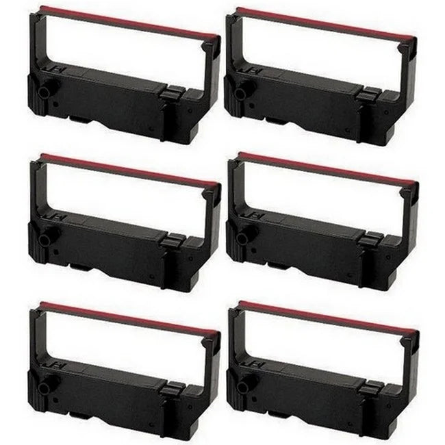 Compatible (STR011060) (6/PK) P.O.S. Ribbons Replacement PrinterDash MP-200 Black/Red Series/MP-235/MP-242/MP-292/MP-512/SP-200 Star-Micronics Series/SP-212/SP-242/SP-500/SP-2000 Printer for