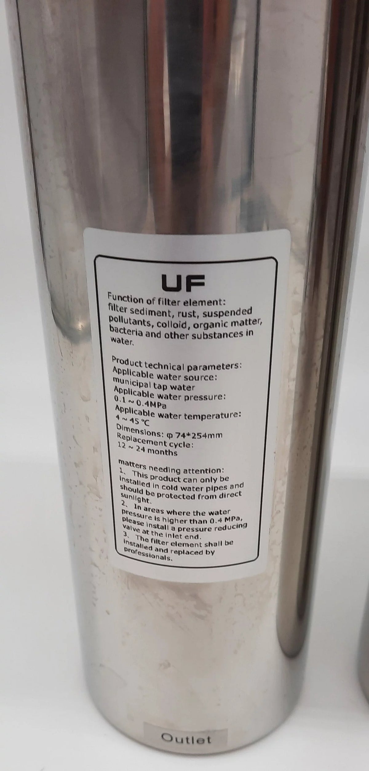 3 stainless Ultra Water Potable filtration steel system Marine stages
