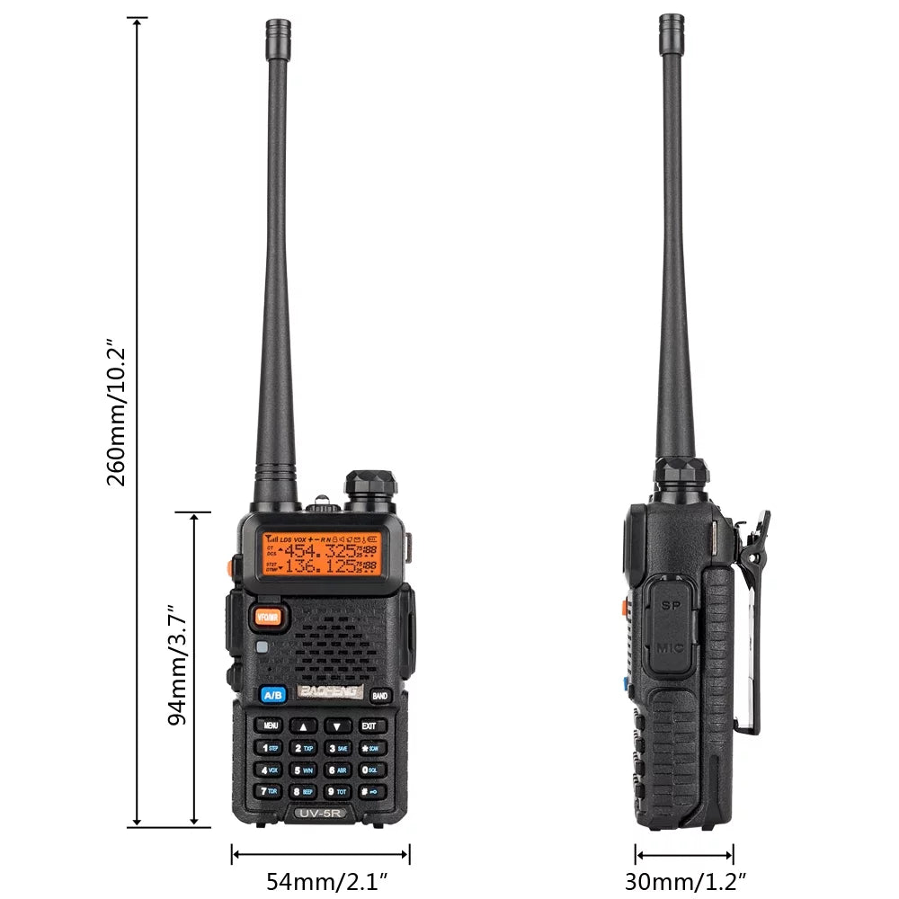 UV-5R Radio Walkie RF Way UBesGoo Dual Ham 5W mAh Radio Band Talkie 1800 Baofeng two FM