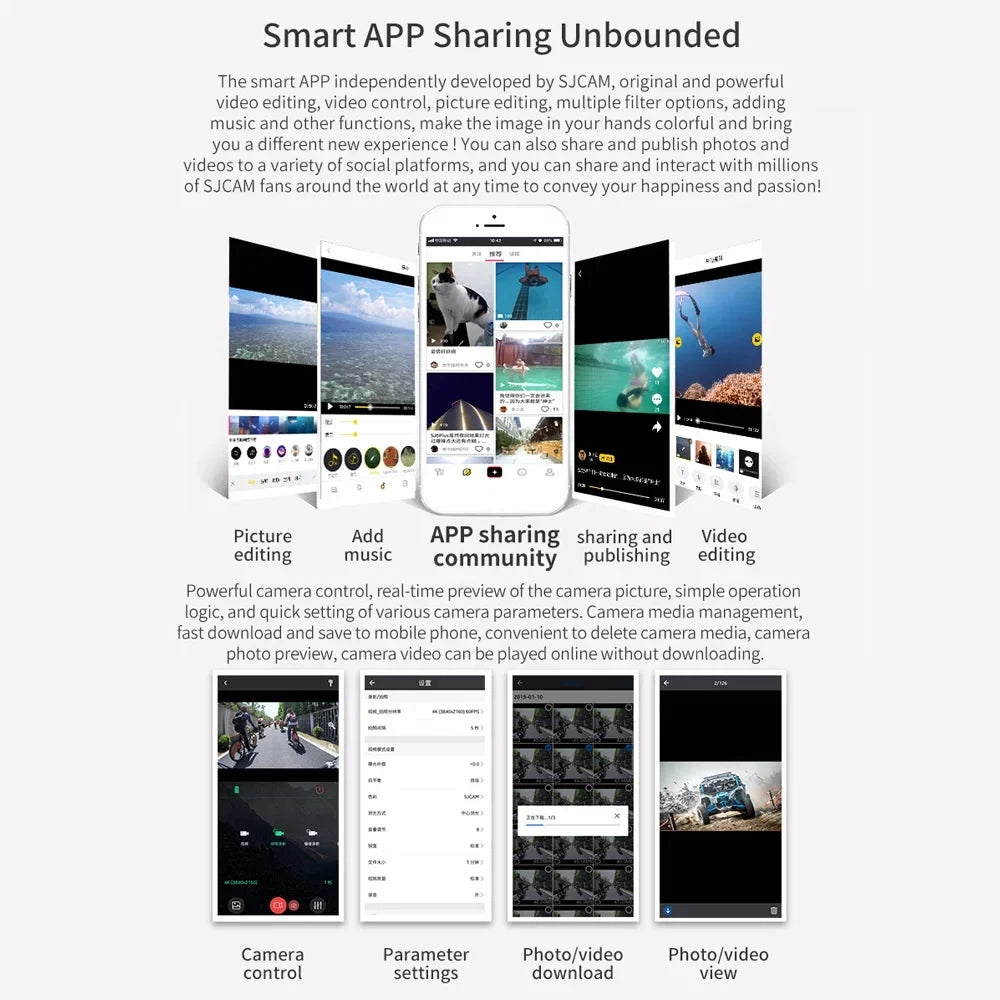 2K Battery Sharing Built-in Rechrageable C100+ Waterproof Clip Case APP Video Magnetic Camera 30fps Body Digital Back Camera with Waterproof 30M Lanyard Connection WiFi