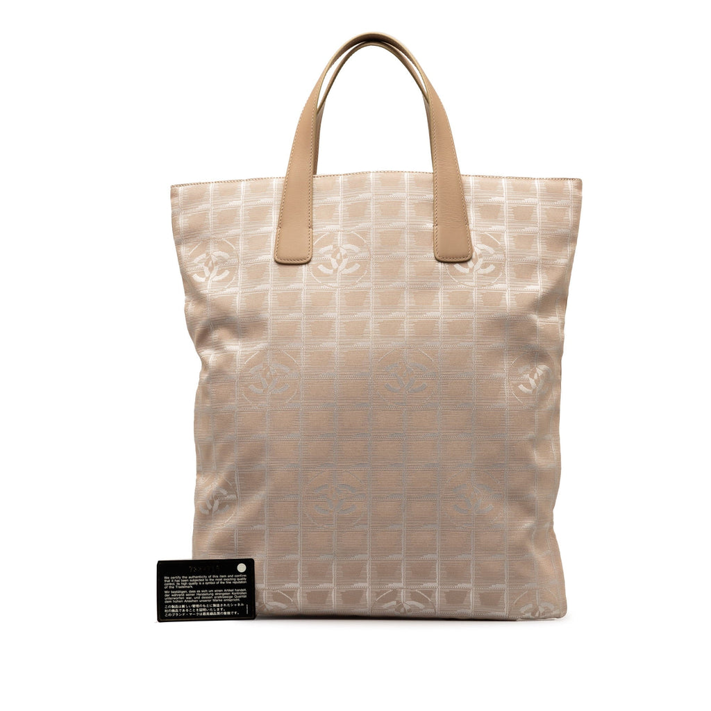 Chanel New Line Authenticated (Good) Fabric Brown Bag Nylon Tote Pre-Owned Travel Unisex Tote