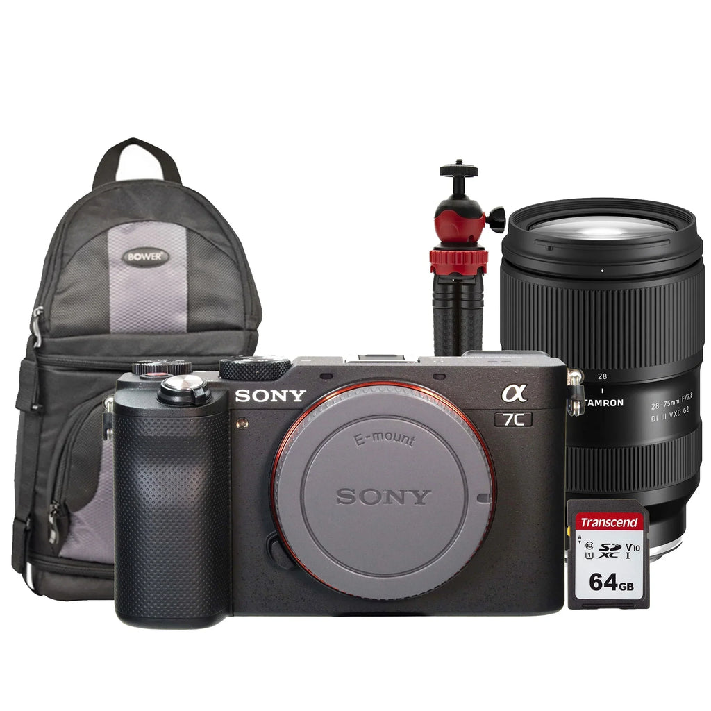 RXD Black with Alpha Mirrorless Di Kit 28-75mm Sony Full-Frame Accessory Lens a7C Camera Tamron III
