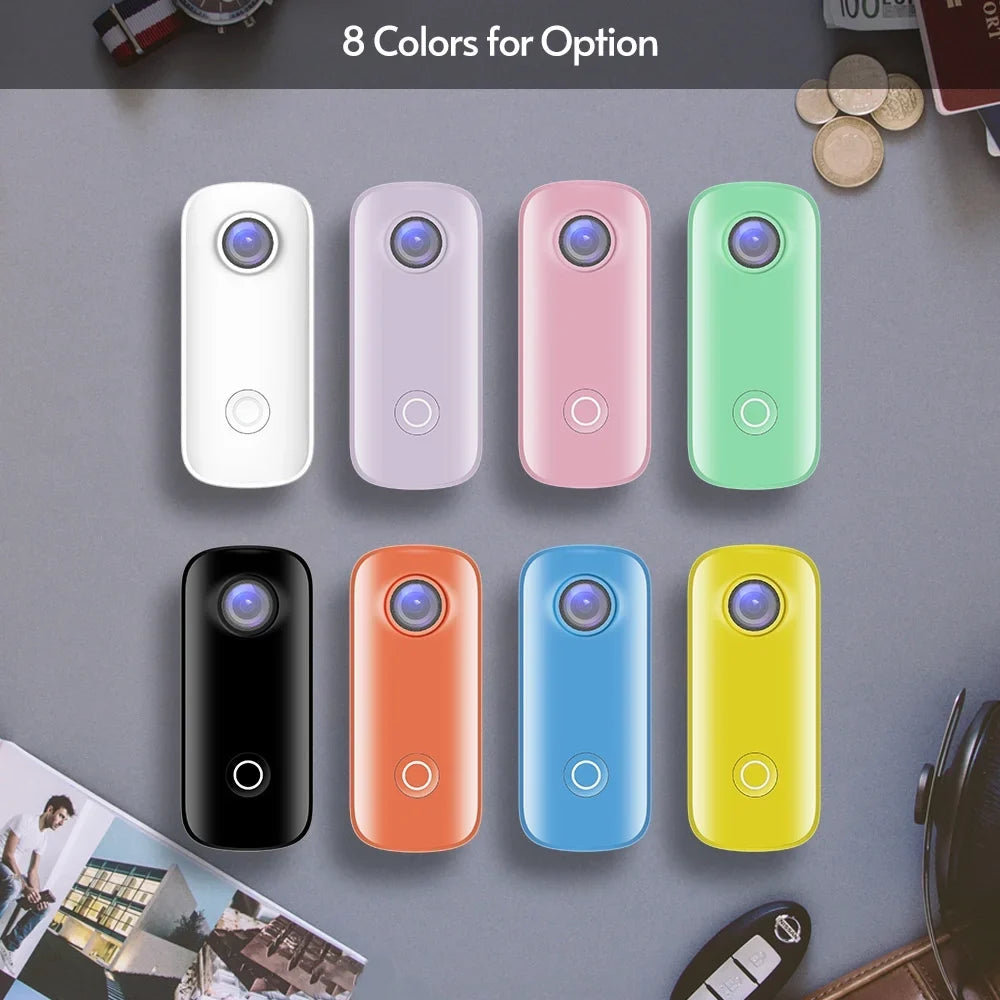 Waterproof APP Back Action Clip Sharing Video Connection SJCAM Built-in Body Magnetic with Battery 1080P30fps Lanyard Digital Case WiFi Waterproof C100 30M