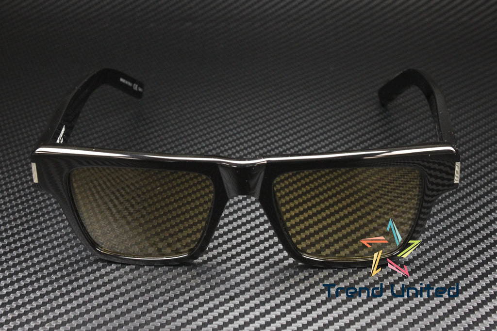 SAINT Men's LAURENT Sunglasses 51 mm Black SL Square 004 469 Shiny Yellow