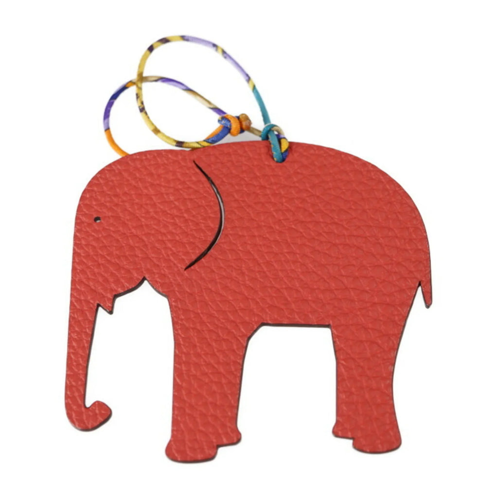 Pre-Owned Clemence Purple HERMES Taurillon Orange Petite Hermes Charm H Bag Elephant Epsom (Good) Vaux