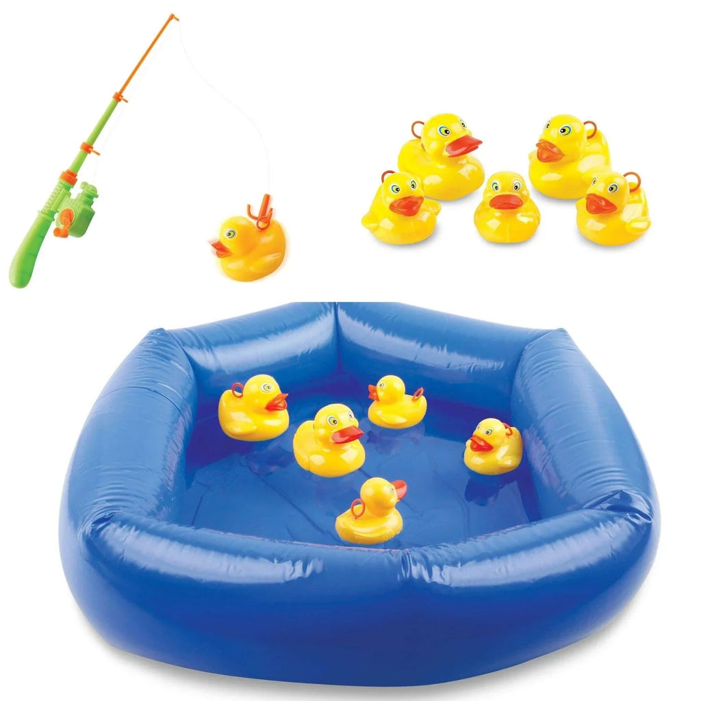 Kids Kid’s Inflatable Floating Hook 18 12 Everyday and fishing inches Fishing with Line, Fun on for Pcs Keep 10 Pole, Pool game them Fishing Ducks Game Toy - and Reel To Toddler Occupied for Holidays