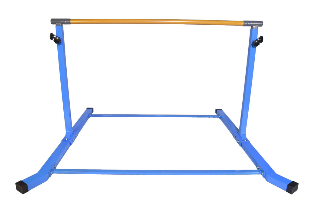 Gymnastic Height Kids, Training Adjustable Bar Practice Bar 5 FT Expandable Equipment Gymnastics Between to Star-TD for for Tumbling 5 3 Kip FT, Home Fitness Training (Blue) Horizontal