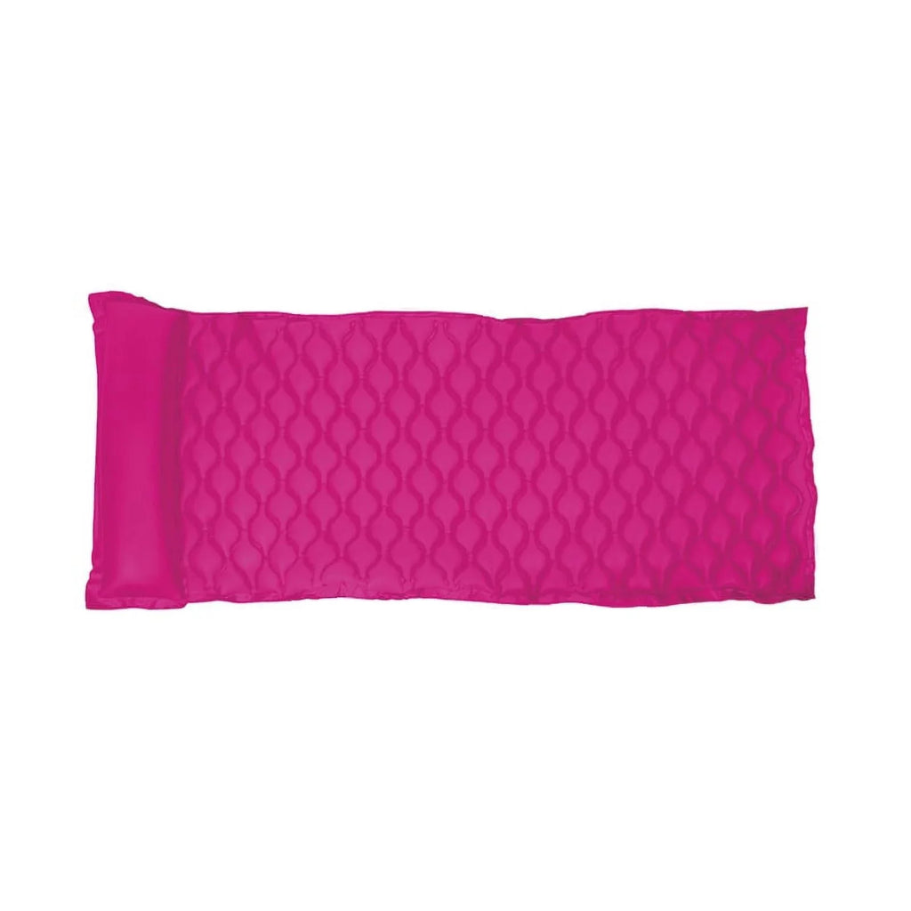 Air Swimming Mattress Pink 1-Person 'N' Pillow 85" Go Roll - Inflatable Pool with