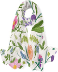 and Wrap Long Lightweight Neck Shawl Women Flowers Hyjoy Girls for Scarf Meadow Scarves Herbs Silk