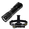 NITECORE 4400 -1100 Dual UT32 NITECORE Compact Flashlight -1x EDC Headlamp Emitter - E4K w/Nitecore Lumens Battery 21700 Combo: Lumens Included