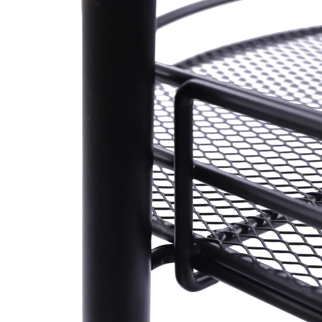Metal with Storage Utility Trolley Black Carts Cart, Basket Rolling Storage Cart, Tier Kitchen 4 Art Organizer Wheels,