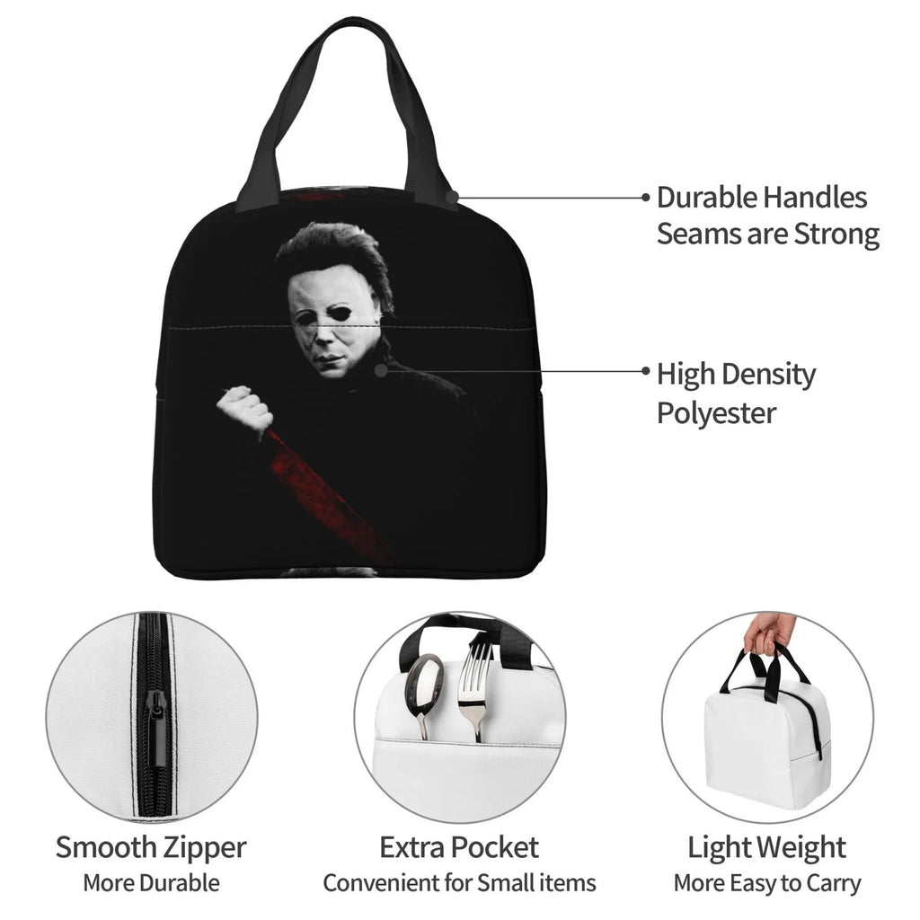 Picnic Bag Kids Box Michael Insulated Office Cooler Blood Portable Lunch Adult Myers Thermal Lunch For And Reusable School For Bag Bento