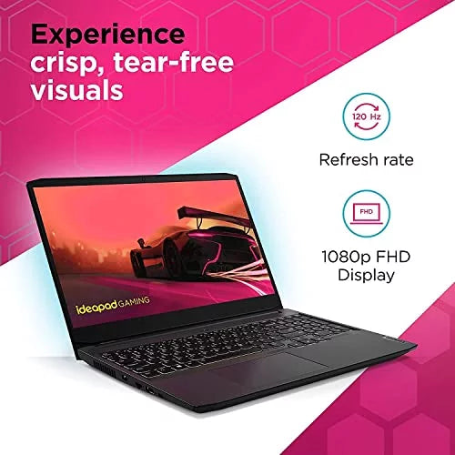 Gaming RTX 120Hz WiFi, Bluetooth, 15.6" Ti SSD, 11, Backlit 1TB 8GB 3 Gaming GDDR6, Shadow FHD Lenovo AMD Keyboard, 3050 4GB IdeaPad Black Windows 5-5600H, Ryzen Webcam, RAM Laptop,
