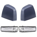 RAM 2015-2021 Replacement Promaster 4 Aftermarket Compatible And Gray Piece City Right Turn Set Paint Driver Signal Brock To SLT Light With SLT/Tradesman Left Cover Match Mirror Door Passenger