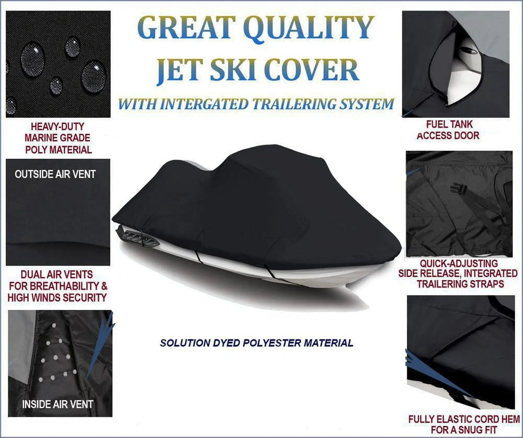 2007 2008 Runner BLACK Wave SKI Compatible Ski for OF 2004 TOP PWC Cover THE LINE JET GP YAMAHA 2003 Cover 2 1300R 2006 2005 Jet Seater