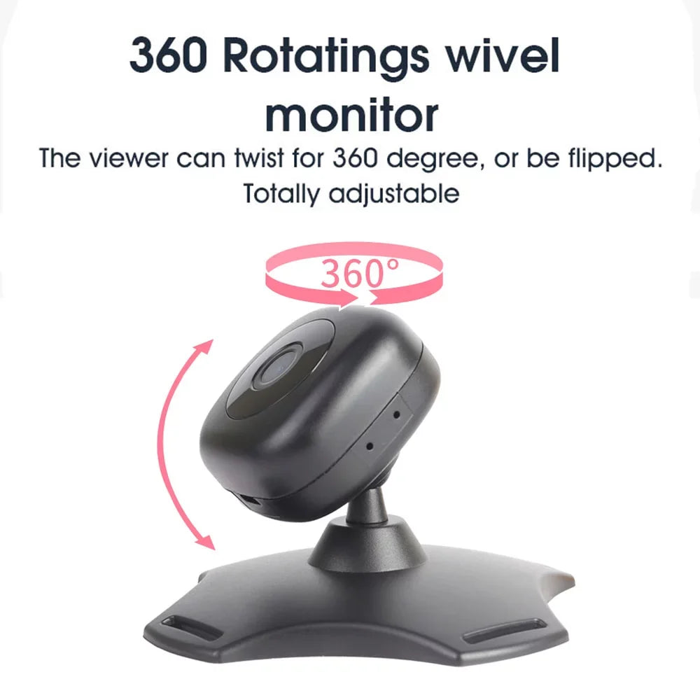 Baby Vision Camera WiFi Baby Rear Rotation Monitor 360° Mirror for Monitor Baby Wireless USB Car Powered Facing Seat Car Night Camera